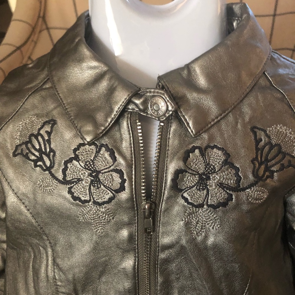 Girls Guess Pleather Jacket